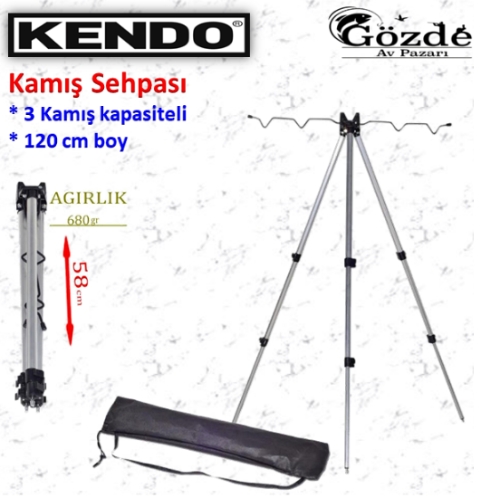 Kendo Rod Holder  120 cm Kamış Sehpası resmi