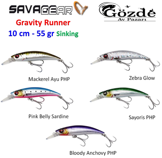 Savage gear Gravity Runner 10 cm 55 gr Suni Yem resmi
