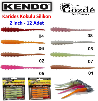 Kendo Karides Kokulu LRF Silikonu 2 ınch Suni Yem resmi