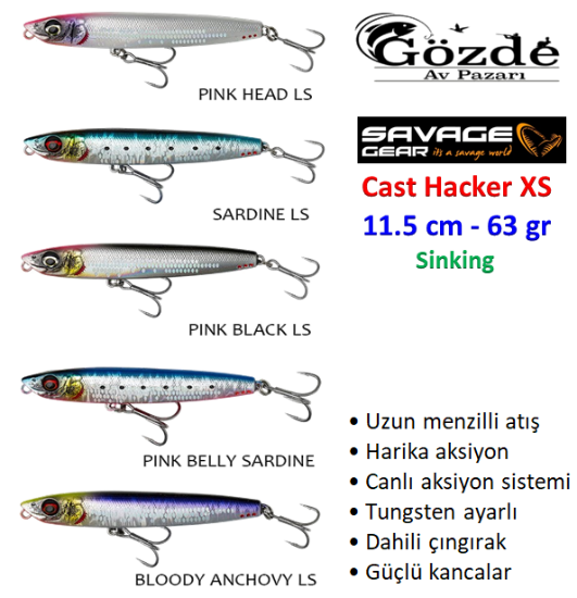 Savage Gear Cast Hacker 11.5 cm 63 gr Sahte Balık resmi