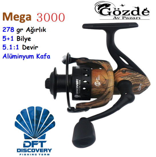 Discovery Mega 3000 5+1 Bilye Spin Olta Makinesi   resmi