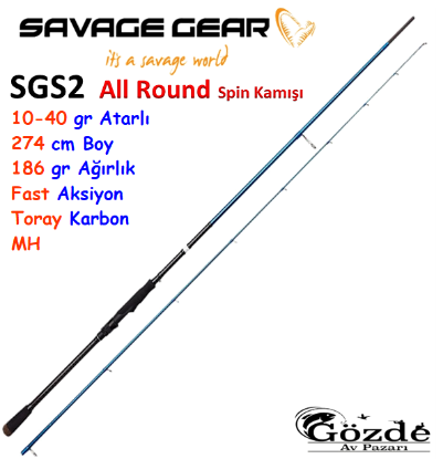 Savage Gear SGS2 All-Around  2.74m  10-40 gr Kamış resmi