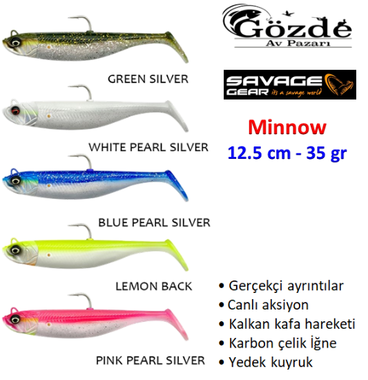 Savage Gear Savage Minnow Silikon 12.5 cm 35 gr resmi