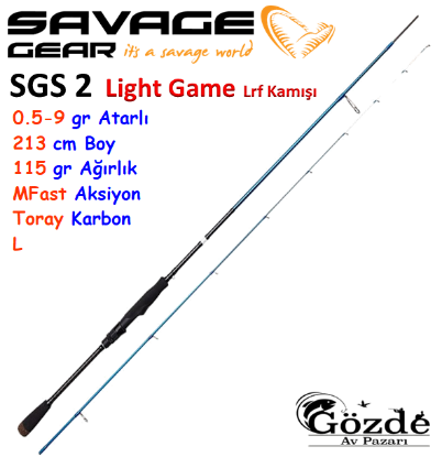 Savage Gear SGS2 Ultra Light Game  2.13m  0.5-9 gr Kamış resmi