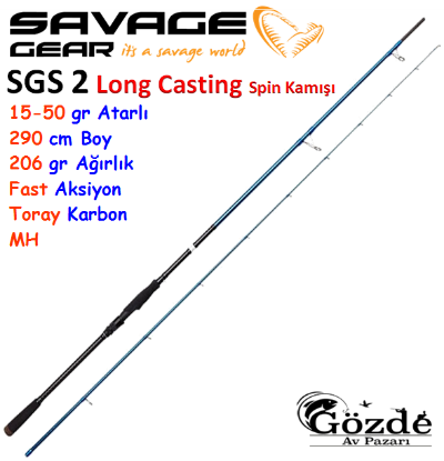 Savage Gear SGS2 Long Casting 2.90 mt 15-50 gr Kamış resmi