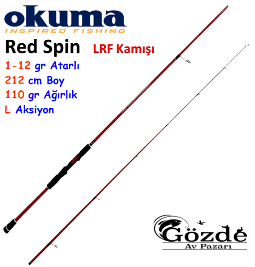 Okuma Red Spin 212 cm 1-12 gr LRF Kamışı   resmi