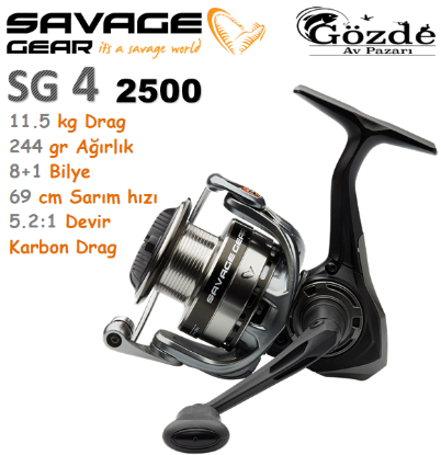 Savage Gear SG4 2500 FD 8+1BB Olta Makinesi resmi