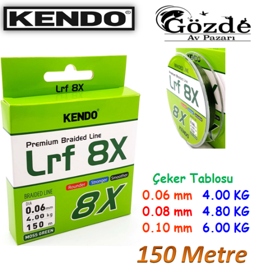 Kendo Lrf 8x Fighting ( Moss Green ) Örgü İp 150 mt resmi