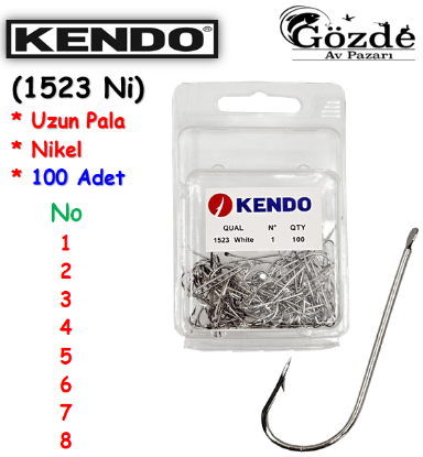 Kendo (1523 NI) 100 Adet  Beyaz Çapraz Kutu İğne resmi