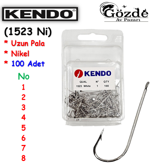 Kendo (1523 NI) 100 Adet  Beyaz Çapraz Kutu İğne resmi