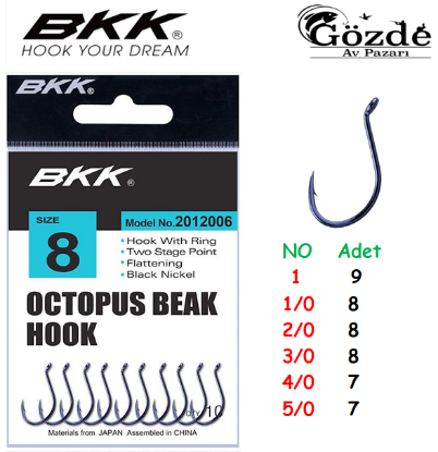 BKK Octopus Beak Halkalı İğne resmi