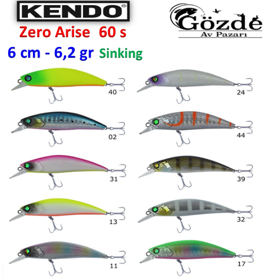 Kendo Zero Arise Minnow 60s Sinking Sahte resmi