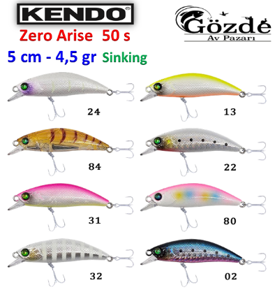 Kendo Zero Arise Minnow 50s Sinking Sahte resmi