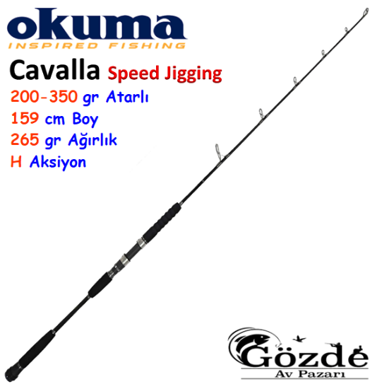Okuma Cavalla Speed Jigging ( Spin ) 159 cm H 200-350 gr  resmi