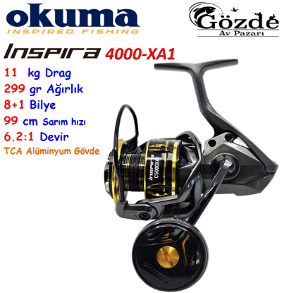 Okuma İnspira ISX-4000XA1 Gunsmoke 8+1 Bilye Makine resmi