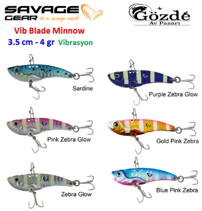 Savage gear 3D VIB Blade 3,5 cm 4 gr Suni Yem  resmi
