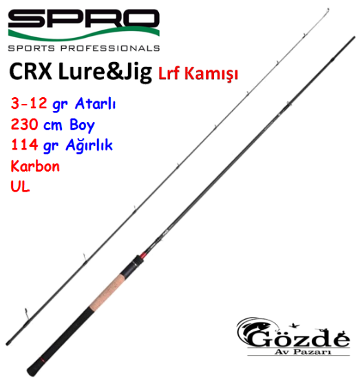 SPRO CRX Lure&Jig 230 cm  3-12 gr Lrf Kamışı resmi