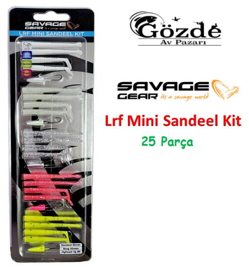 Savage Gear LRF Mini Sandeel Kit 25 Adet Silikon Yem resmi