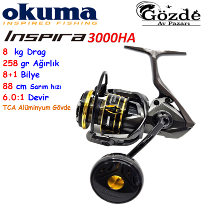 Okuma İnspira ISX-3000 HA1 Gunsmoke 8+1 Bilye Makine  resmi