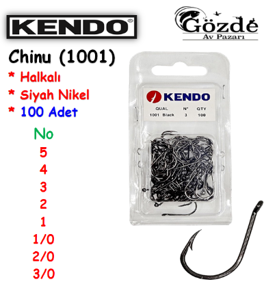Kendo (1001) Black Nickle Halkalı İğne 100 Adet resmi