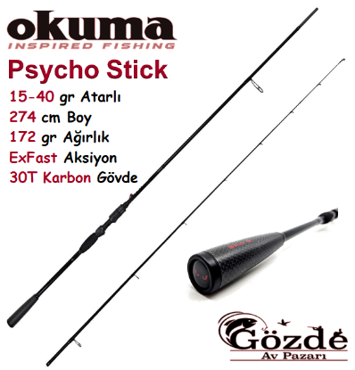 Okuma Psycho Stick Game 274 cm 15-40 gr Ex-Fast Spin Kamışı resmi