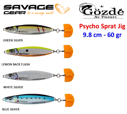 Savage gear Psycho Sprat 60 gr Jig Yem resmi