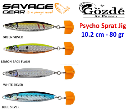 Savage gear Psycho Sprat 80 gr Jig Yem resmi