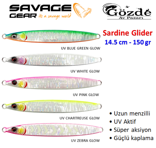 Savage Gear Sardine Glider 14.5 cm 150 gr Jig  resmi