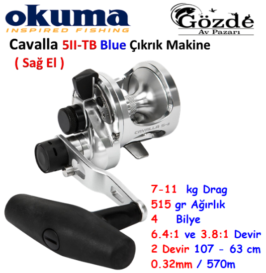 Okuma Cavalla CAV-5II-TB ( Sağ El ) Çıkrık Makine resmi