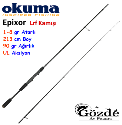 Okuma Epixor LRF  213 cm 1-8 gr UL Lrf Kamışı resmi