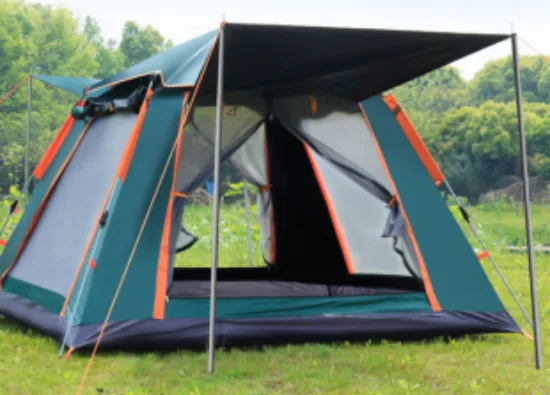 SHUFA Otomatik Tenteli 4 Kişilik Kamp Çadırı 240*240*155 cm Bej resmi