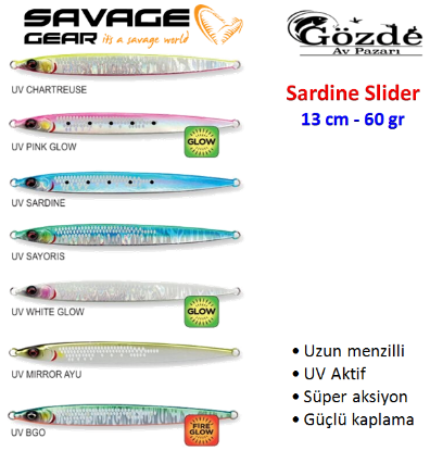 Savage Gear Sardine Slider 13 cm 60 gr Jig  resmi