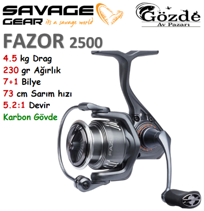 Savage Gear Fazor 2500  7+1 Bilye Makine resmi