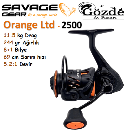 Savage Gear Orange LTD  2500 FD 8+1 Bilye Makine  resmi