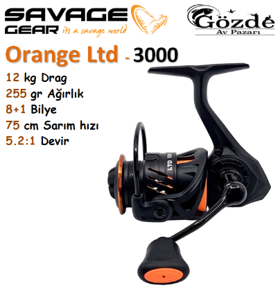 Savage Gear Orange LTD  3000 FD 8+1 Bilye Makine  resmi