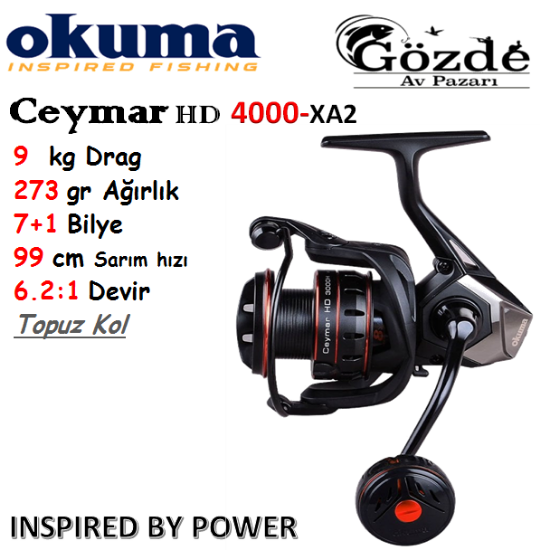 Okuma Ceymar HD-4000XA2 7+1 Bilye Makine  resmi