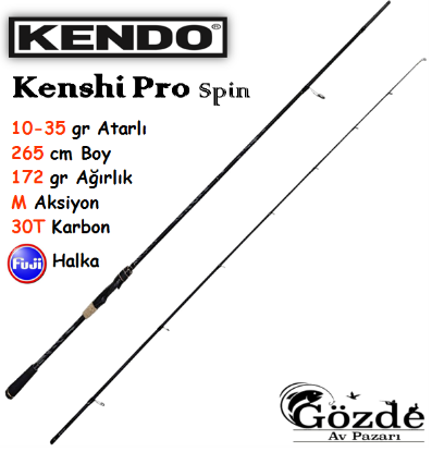 Kendo Kenshi Pro 265 cm 10-35 gr Spin Kamışı resmi