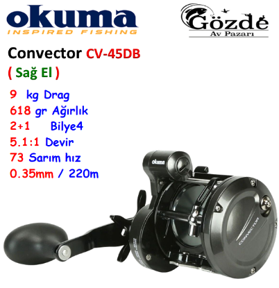 Okuma Convector CV-45DB (Sağ El) Çıkrık Makine resmi