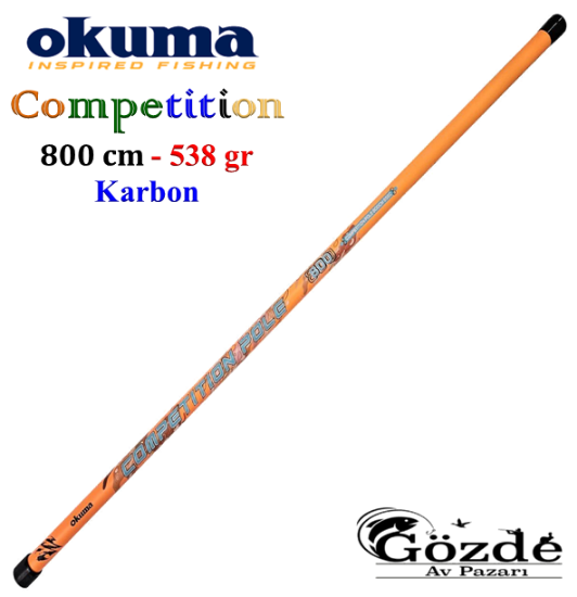 Okuma Competition Telepole %100 Karbon 8 mt Kamış  resmi