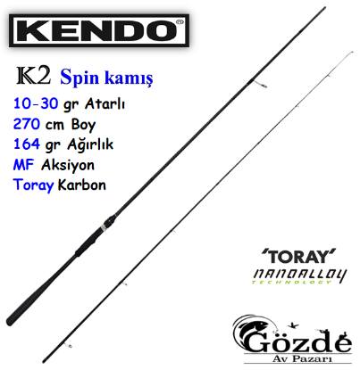Kendo K2 Spin 270 cm 10-30 gr Spin Kamışı resmi