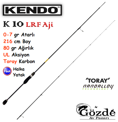 Kendo K10 LRF 216 cm UL  0-7 gr Lrf Kamışı resmi