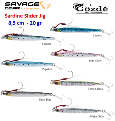 Savage Gear Sardine Slider Micro Jigs  8.5 cm - 20 gr  resmi