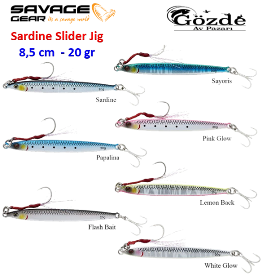 Savage Gear Sardine Slider Micro Jigs  8.5 cm - 20 gr  resmi