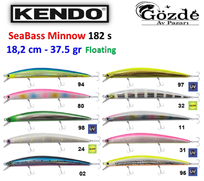 Kendo SeaBass Minnow 182S - 37.5 gr Sinking Sahte Balık resmi