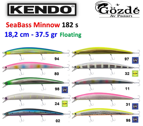 Kendo SeaBass Minnow 182S - 37.5 gr Sinking Sahte Balık resmi