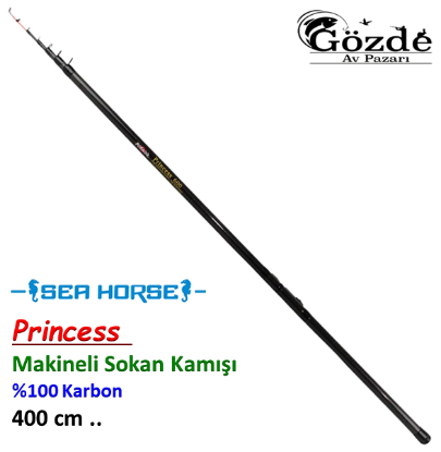 Princess Teleskobik Karbon 10-30 gr Makineli Sokan Kamışı 4 mt  resmi