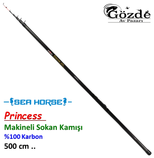 Princess Teleskobik Karbon 10-30 gr Makineli Sokan Kamışı 5 mt resmi