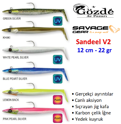 Savage Gear Sandeel V2 12 cm 22 gr resmi