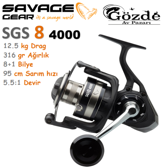 Savage Gear SGS8 4000 FD 8+1BB Olta Makinesi resmi